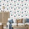 Owls with butterflies wallpaper for living room and bedroom 50x1000