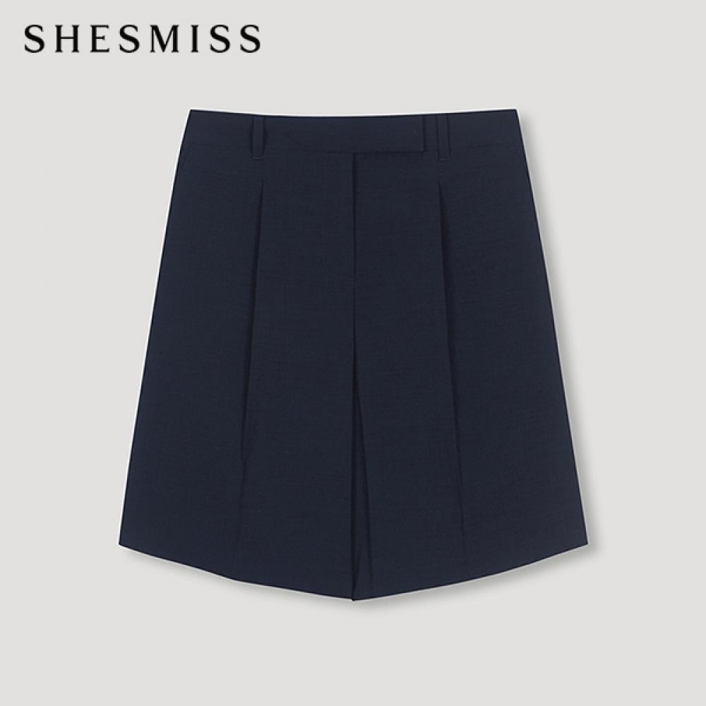 

She S miSS One Tuck Half pantS SwwSpn22020 Dn DARK NAVY/55