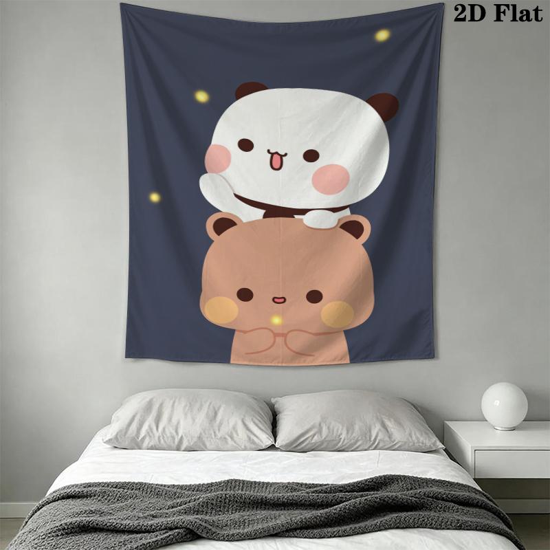 BUBU&DUDU Wall Tapestry Aesthetic Wall Hanging Printed Fabric Blanket Decorative Tapestries for Bedroom Living Room Home Decor