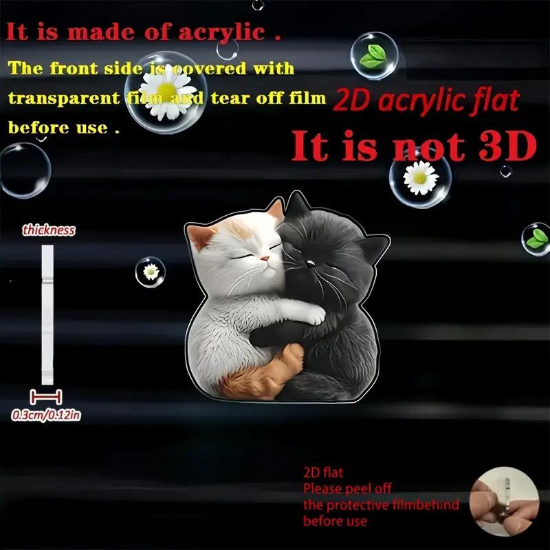 Acrylic Car Vent Clip Aromatherapy Air Freshener Holder 2D Decorative Clip For Car Ac Vents