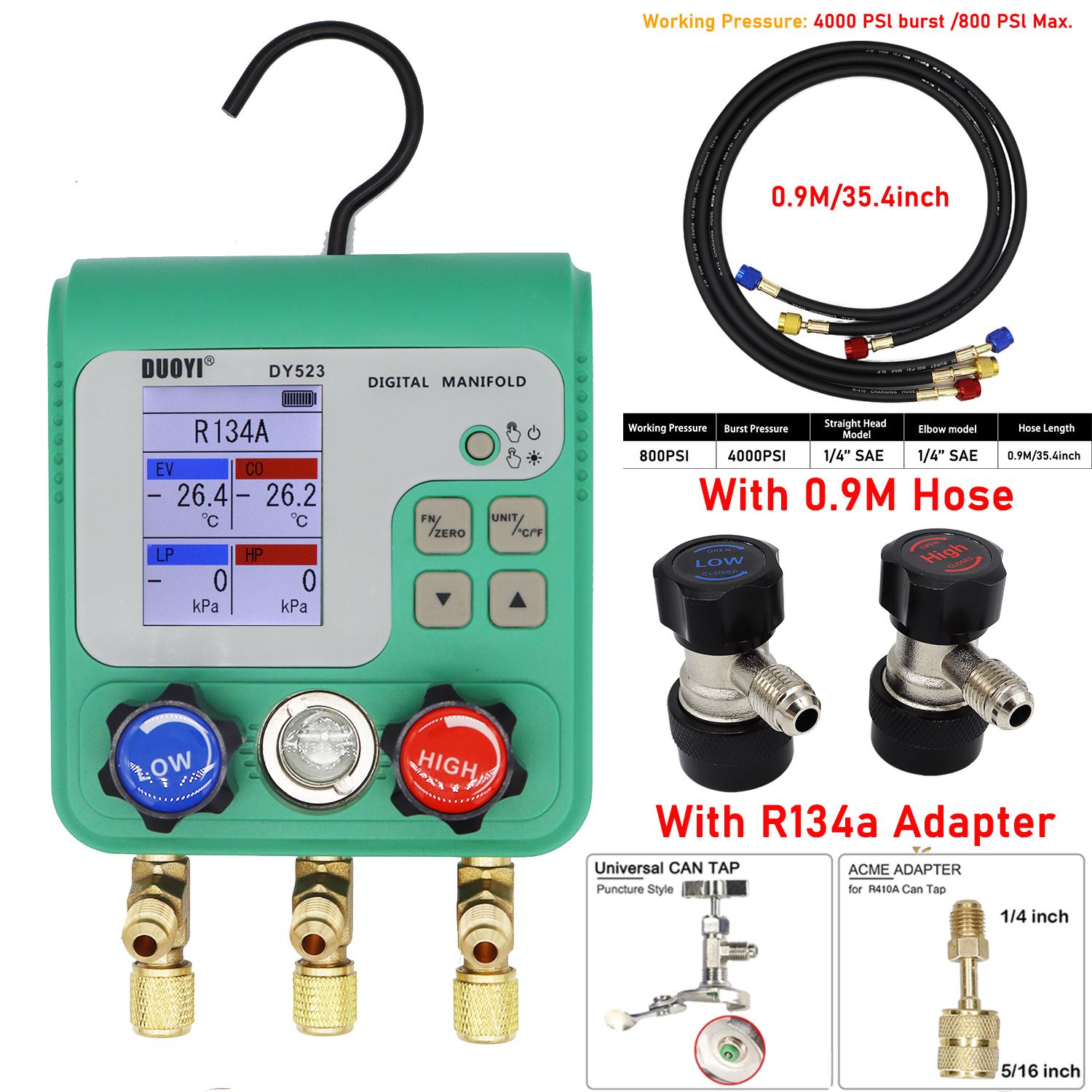 

Electronic air-conditioning refrigerant fluoride gauge pressure gauge automobile refrigerant liquid refrigeration kit tool