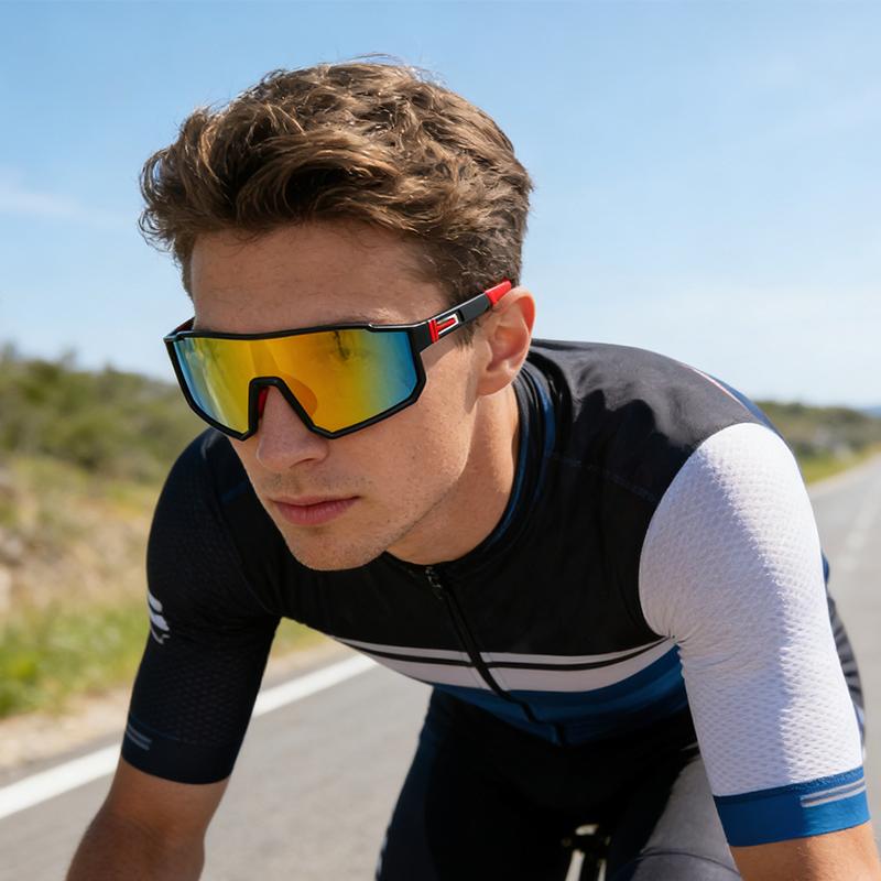 New European And American Windproof Cycling Outdoor Sunshade Running Sports Dazzling Sunglasses For Men And Women 9838