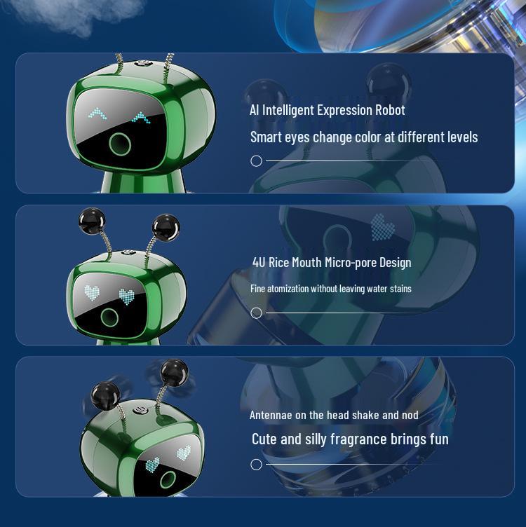 Smart Robot Car Air Freshener: Automatic Spray Deodorizer for High-End Interiors