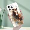 Creative Simple Beautiful Horse Phone Case For iPhone 17 Cases iPhone 16 Pro Max 15 14 13 12 11 XS X XR 7 8 Plus 16E 17Air Cover