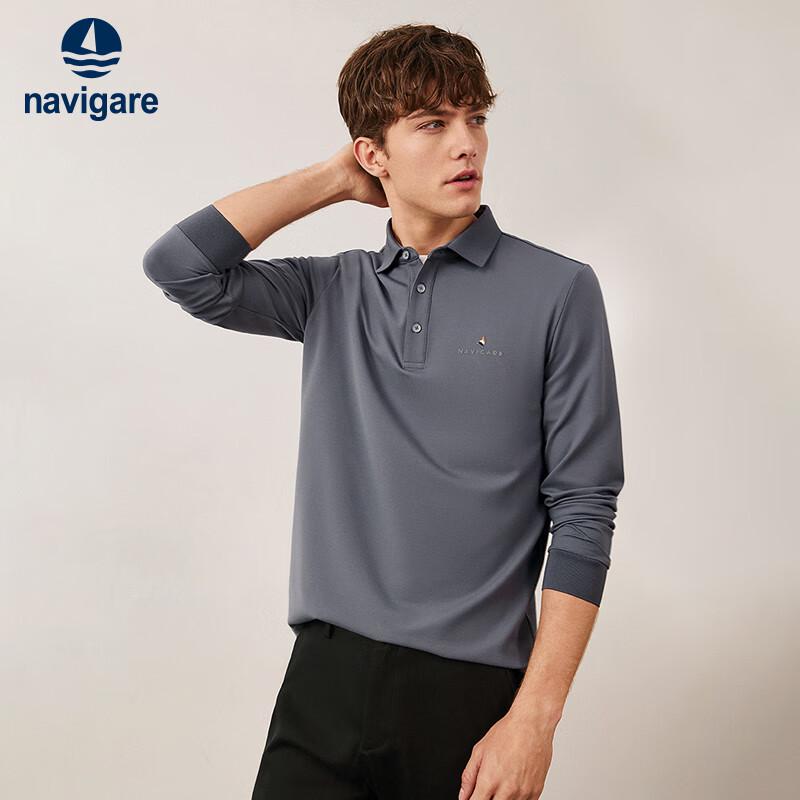 Men's Antibacterial Warm Long-Sleeve Polo Shirt