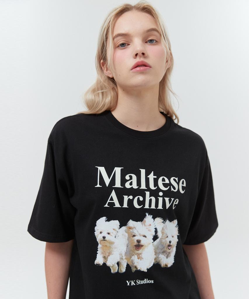 WAIKEI Maltese Archive Short Sleeve T-Shirt Black