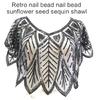 Sequins Flapper Shawl Costume Beadwork Accessories for 20s Theme Party