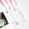 Resin Bookmarks Handmade Transparent Dried Flower Student Stationery School Supplies Ruler Bookmark for Women Adults Kids