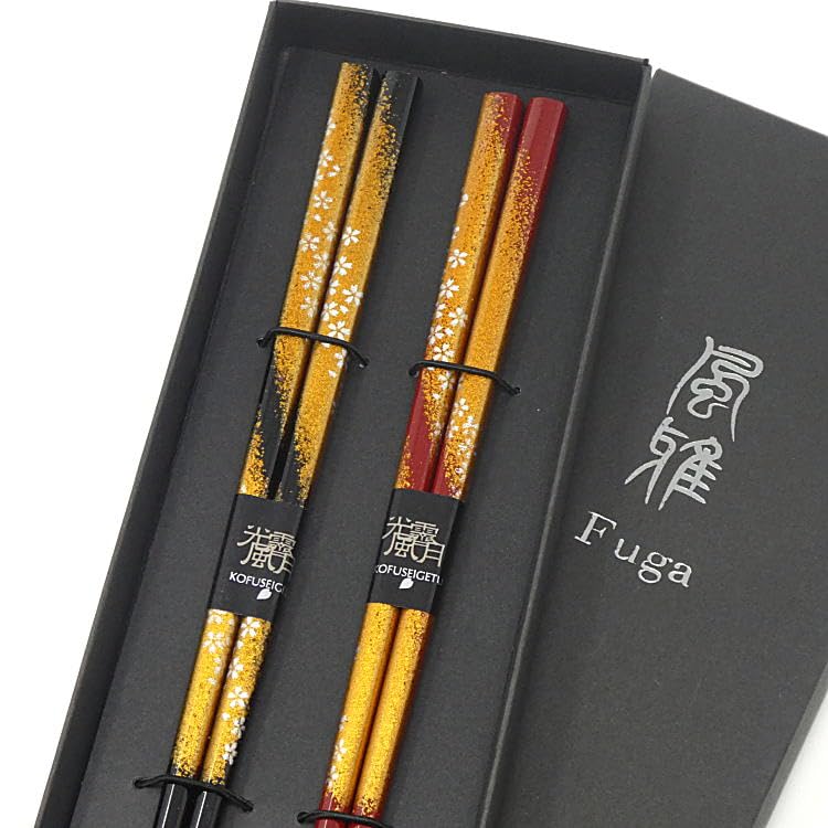 pair of wedding Wakasa made in dishwasher gentle chopsticks dignified wedding pair of gift Couple's chopsticks, gift, anniversary, lacquer, Japan,