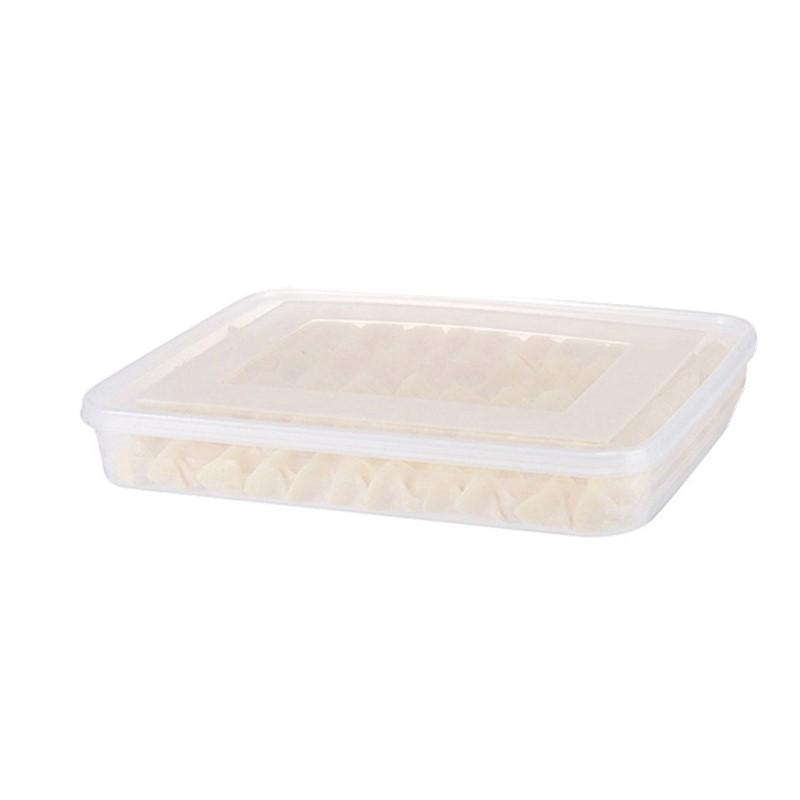 Kitchen Storage Box Refrigerator Organizer Transparent Food Containers Tray For Dumpling Fruits Vegetables Meat Cake