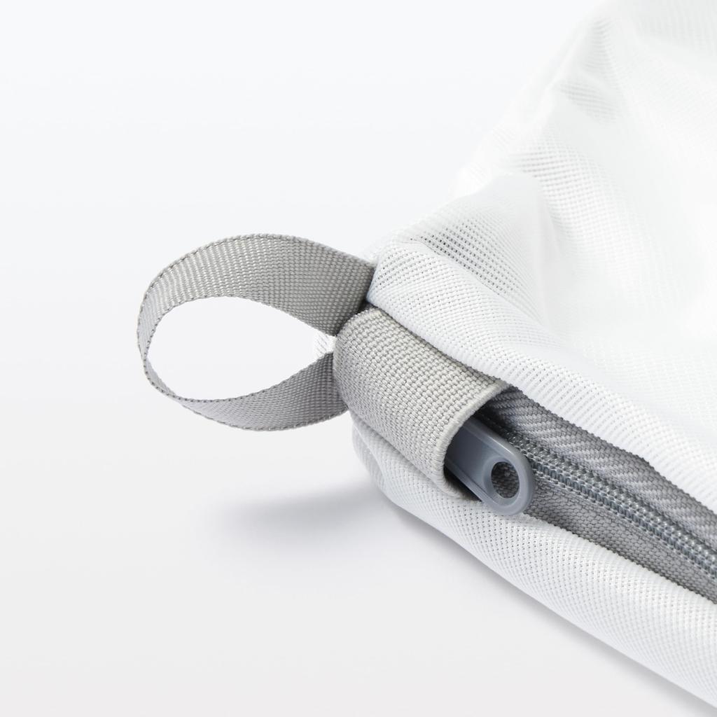 MUJI Polyester Reversible Laundry 52cm X 35cm X 35cm 83932367 Net, Round, Large, Approx. (W) (D) (H)