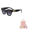 MIU MIU Irregular Shape Sunglasses Women Sunglasses Black SMU01Y_E1AB_F05D1_C_A051