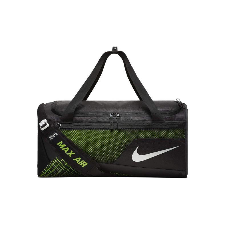 Nike Max Air Zipper Closure Mesh Logo Print Large Capacity Travel Bag Gym Bag Unisex bags Black BA5475-010 Black