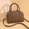 Neue Retro-Umhängetasche Damen Hochwertige Handtasche Kissenform Einfach Echtes Leder Vielseitig Pendler-Umhängetasche