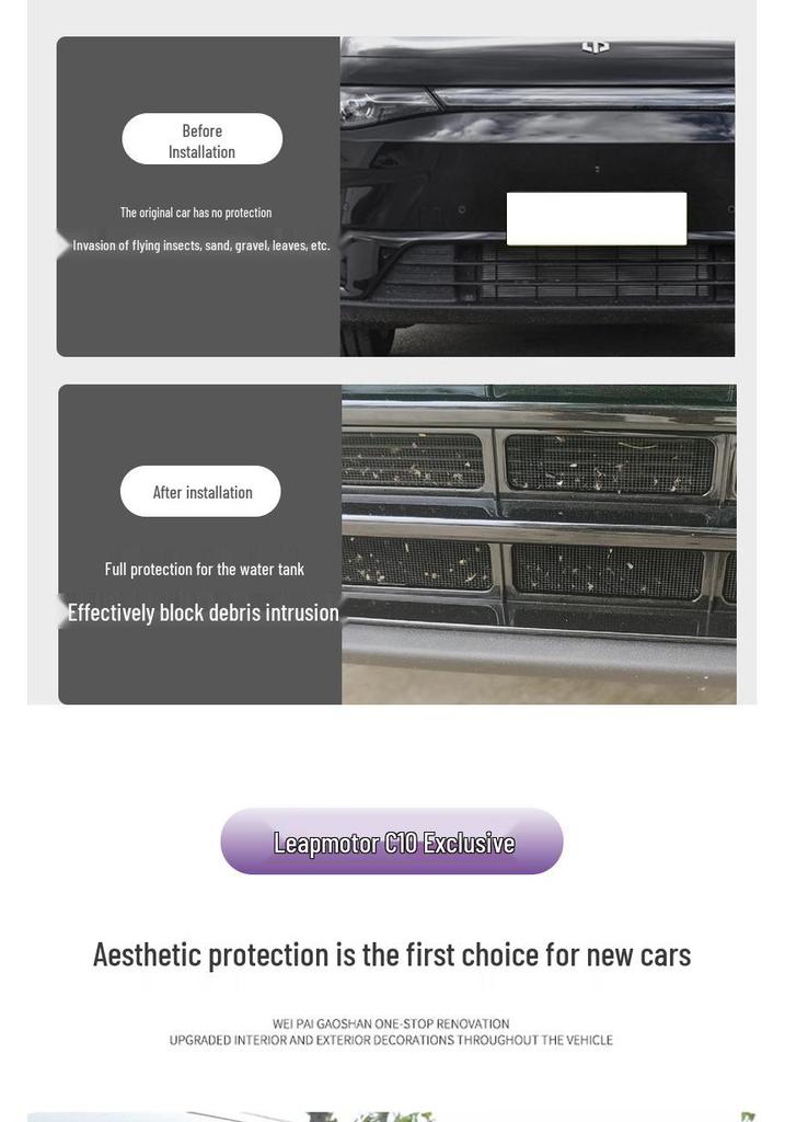 Leapmotor C10 Three-Stage Anti-Insect Grille Radiator Protector