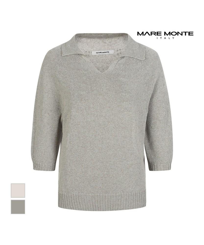MAREMONTE Collared Neck Design Knit_M236Mkt40B0