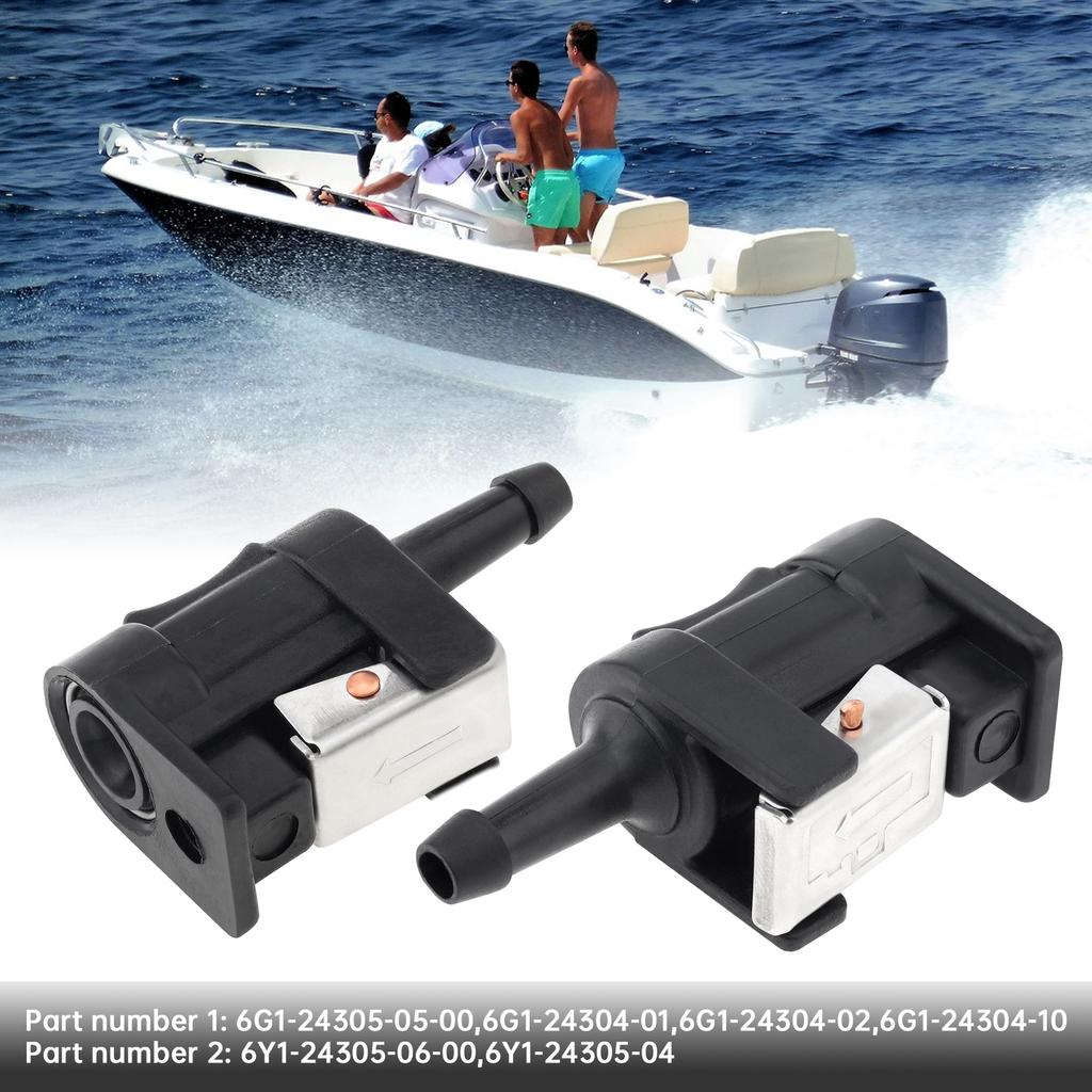 6mm 1/4 Inch Male Quick Connect Fuel Connector Marine Grade Wear-resistant for Outboard Motor