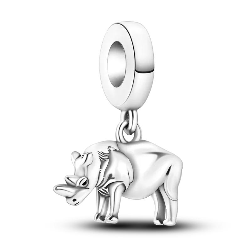 copper Big Lucky Elephant Necklaces Set Gradient Blue Glass Charm Bead Charms Compatible With Authentic Do It Yourself Bracelets Womens Jewellery