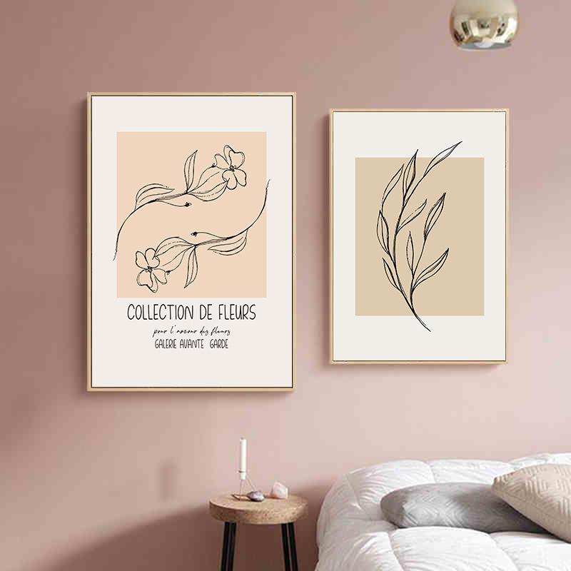 Nordisch Minimalistisch Abstrakt Linie Figur Blume Matisse Picasso Wand Leinwand Poster Malerei Drucke Für Wohnzimmer Kunst Dekor