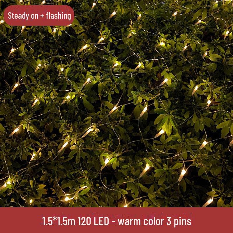 Wasserdichte LED Lichterketten für Fischernetze zur Dekoration von Rasen und Landschaft im Außenbereich