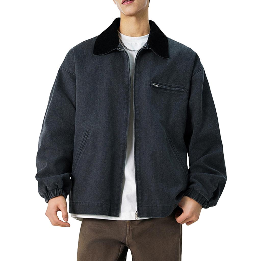 Men's Solid Color Camouflage Outdoor Sports Jacket Men's Pocket Button Casual Jacket