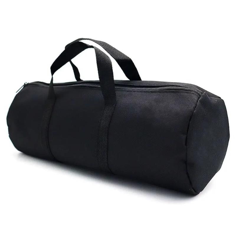 

Camping Tools Storage Bag Large Capacity Cylinder Tent Stake Bag Lightweight Tent Peg Ground Nail Holder Bag For Outdoor Camping чёрный
