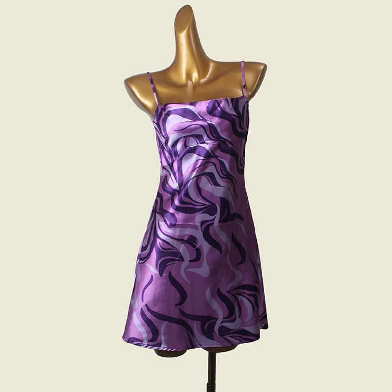 

Экспорт Модный Бренд Шелк и Сатин Шелковистая Красота Юбка на Подтяжках с Открытой Спиной Летняя Сексуальная Сексуальная Короткая Юбка Purple 8