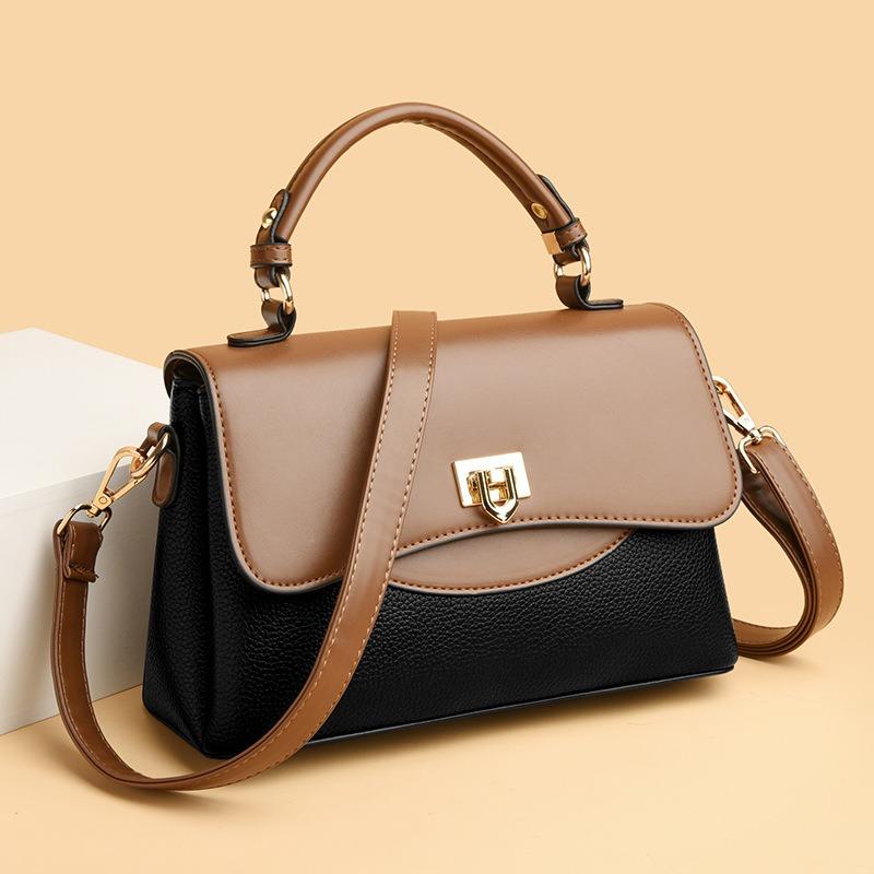 New Fashion All Match Color Handbag Trend Large Capacity Three Single Shoulder Crossbody Bag