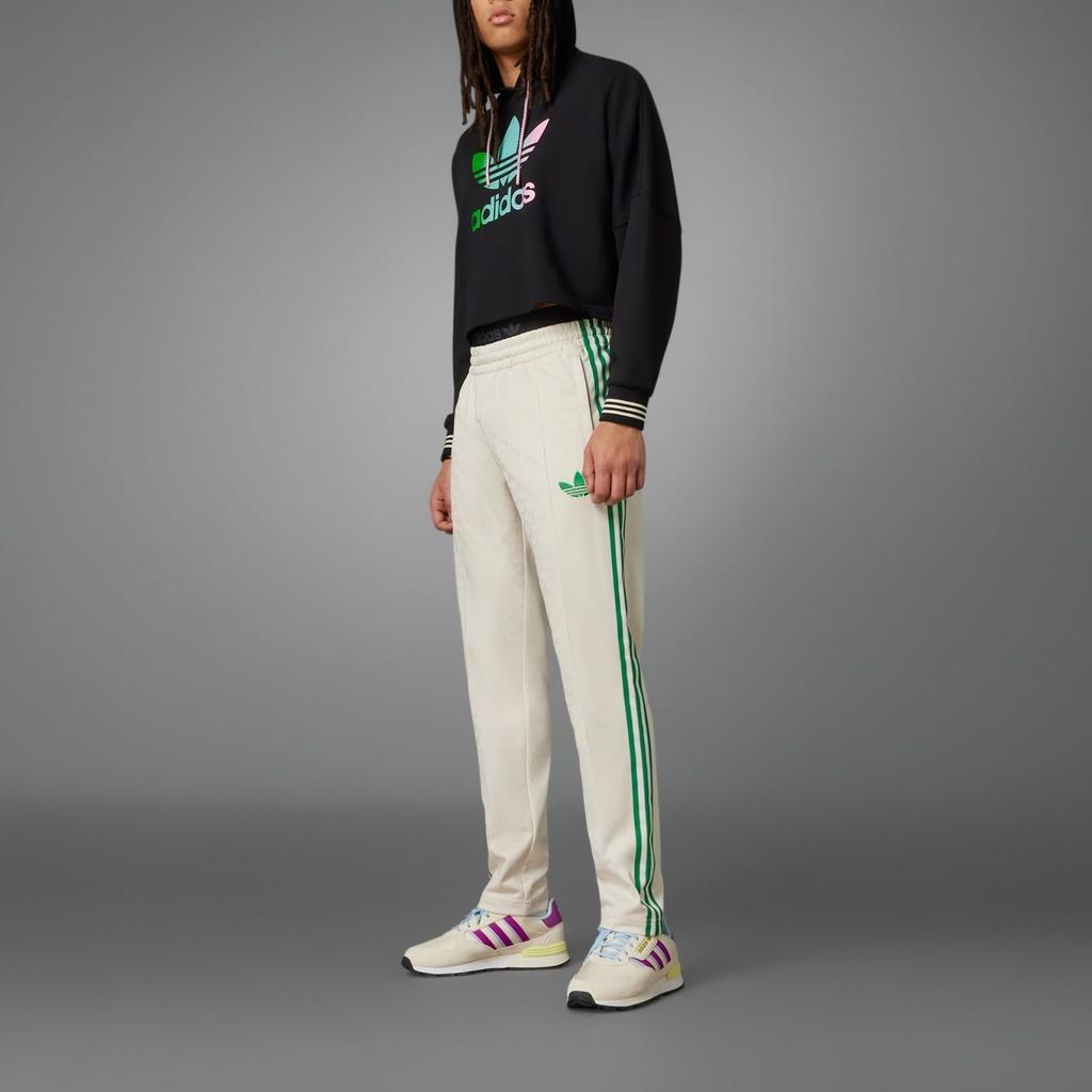 Adidas Originals Trefoil SS23 Striped Logo Print Casual Sweatpants Men Bottoms Ivory IP6984