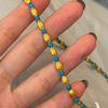 Retro Charms Klassische runde Perlen Türkis Halskette Antikes Gold Handwerk Leichter Luxus Spulenförmige Halskette Bankett
