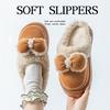 Thickened bottom cotton slippers autumn and winter velvet warm comfortable indoor home bedroom can wear shoes outside
