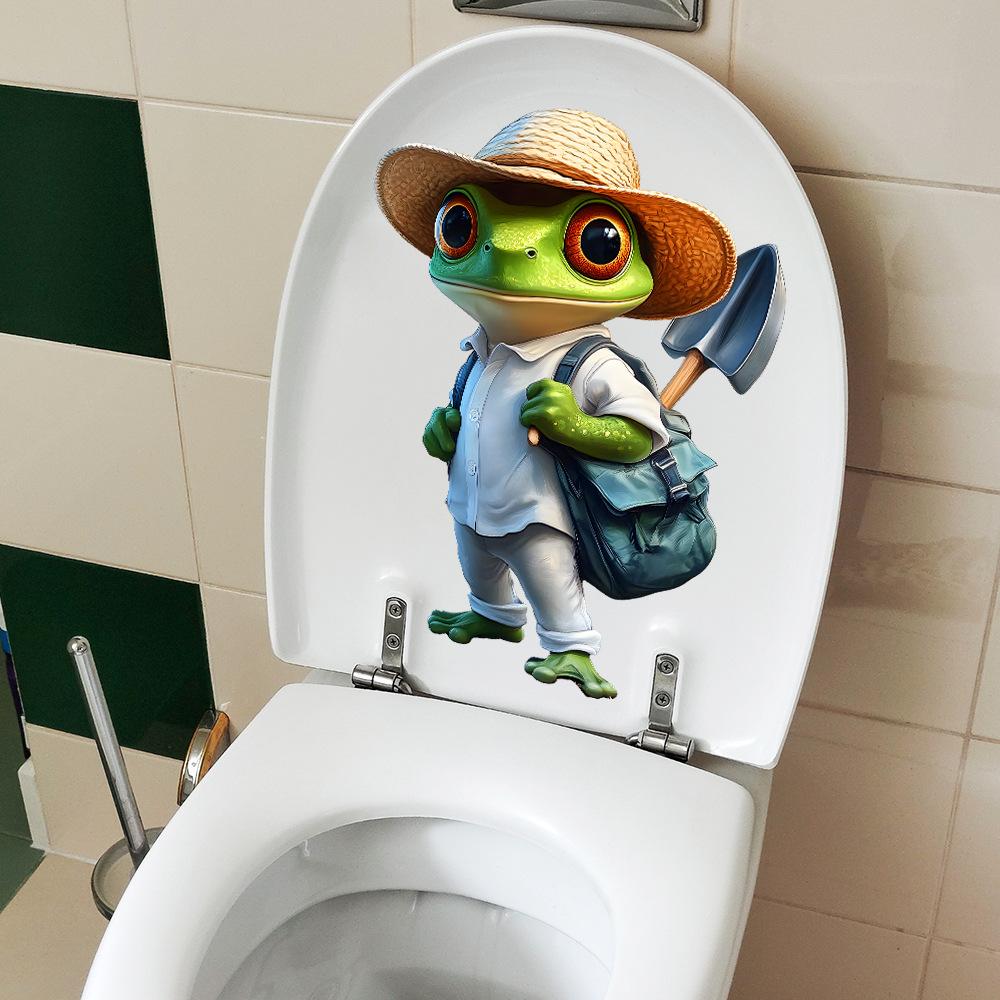 Cartoon Schrulliger Frosch Schlafzimmer Wohnzimmer Heimverschönerung Dekoration Wandaufkleber
