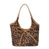 Fashion leopard print shoulder bag women's autumn and winter new simple retro women's bag versatile casual tote bag