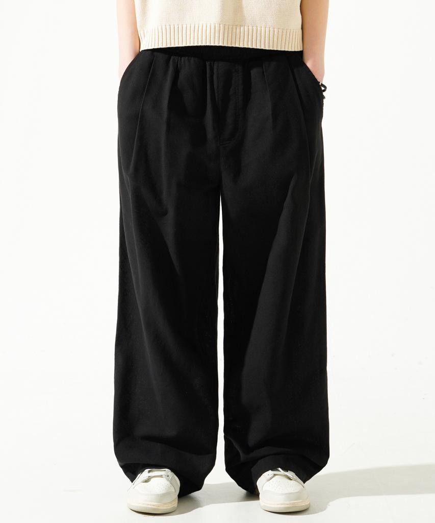 PERSTEP Cool Mix Pigment Linen-Like Long Pants Black Julp4619