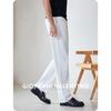 GIOVANNI VALENTINO Men's White Cotton Stretch Relaxed Jeans