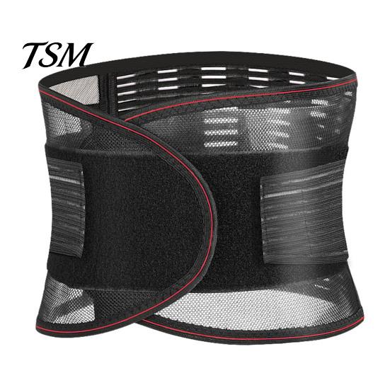 Sports Waist Belt Lumbar Protector Lower Back Brace with Dual Adjustable Support Straps Breathable Mesh Fitness Accessories