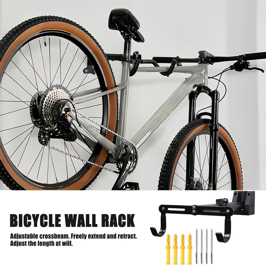 Wall Mount Bike Hanger Road Bike Organizer Holder Wall Mount 360 Degree Adjustable Utility Hooks Space-Saving Shelving System
