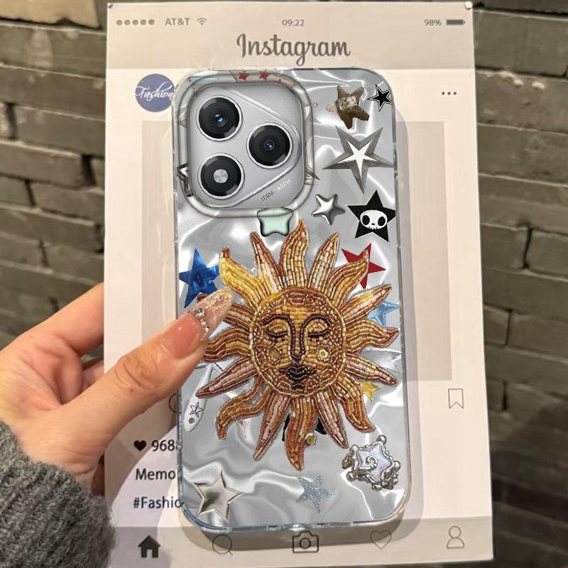 Retro Sun Marine Floral Eyes Girls Women For Honor 400 Pro X9c Magic7 Magic6 200 Lite Smart X9a X8a X8b X8c X7c X8 Fundas Cover