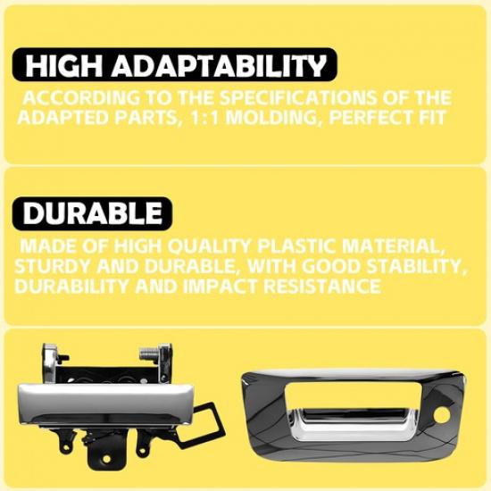 Tailgate Handle Assembly Chrome 22755302 For 2007-2013 Chevrolet Silverado 1500