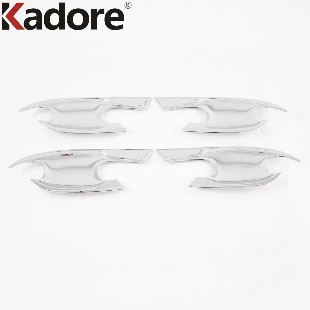 Side Door Handle Bowl Cover Trim For Hyundai Tucson NX4    2024 Chrome Car Exterior Handle Cup Overlay Accessories