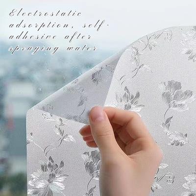 Home Window Frosted Glass Sticker Transparent Opaque Bathroom Bathroom Anti-peep Film Anti-light Stickers