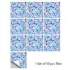 10pcs/set 10/15/20/30cm Flat Marble Mosaic Hard Tiles Wall Sticker Kitchen Bathroom Floor Diagonal Decor Wallpaper PVC Art Mural