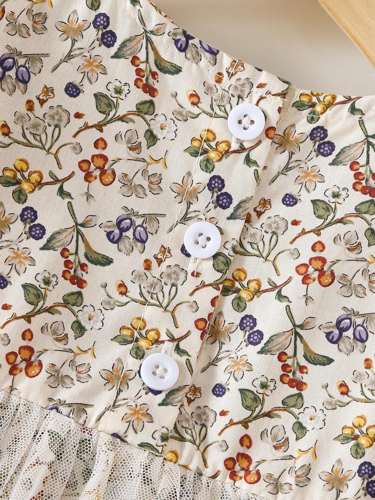 Newborn Girl's Lace Romper - Summer Short Sleeve Princess Outfit for 100 Days