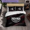 Biancheria da letto a tema VfB Stuttgart Set 3 Pezzi Copripiumino Biancheria da letto Decorativa per Camera Adolescenti Decorazione Casa