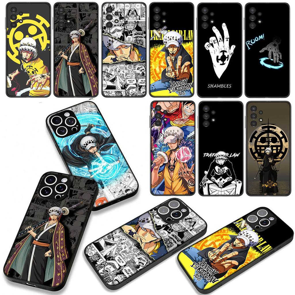 One Piece Trafalgar Water Law Cover Phone Case for Xiaomi Redmi Note 14 12 13 ProPlus A4 A3 Pro Plus 12C 13C 14C 5G Coque