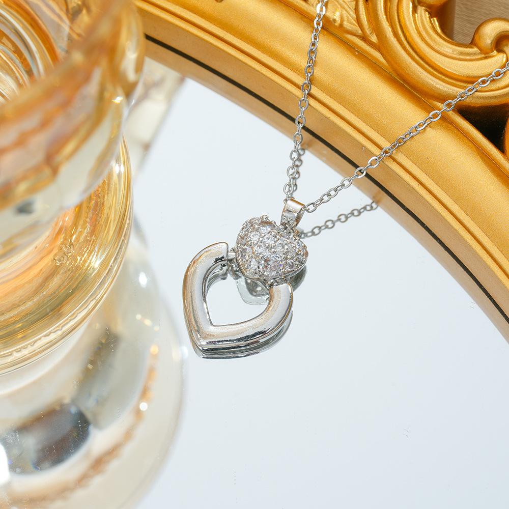 Kadınlar İçin Aşk Odaklı Zirkon Niş Hafif Lüks Yeni Stil Tasarım Küpe Seti