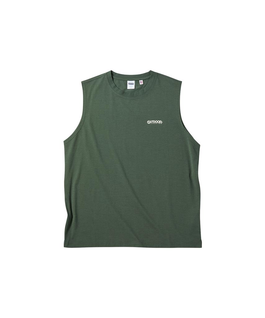 OUTDOOR PRODUCTS Spread Logo Sleeveless (Green)