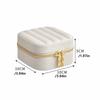 Solid Color Mirror Jewelry Box Detachable Necklace Storage Box Jewelry Storage Case  Vacation