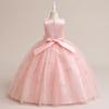 Sommer jentekjoler til barn Tyll Brudepike Bryllup Barn Festkjole til jente Kostyme Bursdag Prinsesse ballkjole