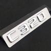 ABS Black Chrome Letters 3D Car Trunk Letters Badge For Mercedes Benz C 200 220 300 C200 C220 C300 C320 Logo Sticker Accessories XC7
